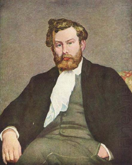 Portrait of Alfred Sisley,, Pierre-Auguste Renoir